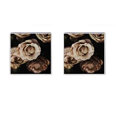 Roses Flowers Cufflinks (square) by vanessagf