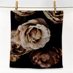 Roses Flowers Face Towel by vanessagf