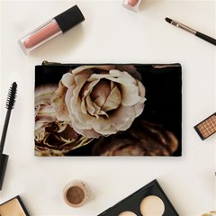 Roses Flowers Cosmetic Bag (medium)  by vanessagf