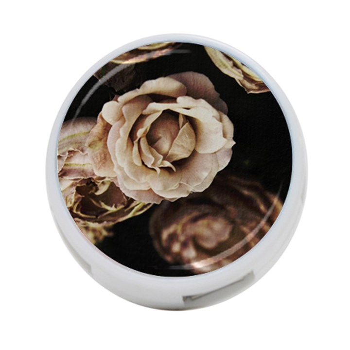 Roses Flowers 4-Port USB Hub (Two Sides) 