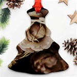 Roses Flowers Christmas Tree Ornament (2 Sides) Front