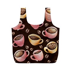 Coffee House Barista  Full Print Recycle Bags (m)  by BubbSnugg