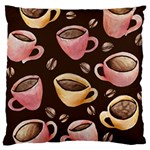 Coffee House Barista  Large Flano Cushion Case (Two Sides) Front