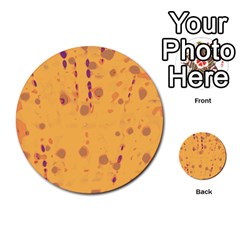 Orange Decor Multi-purpose Cards (round) 