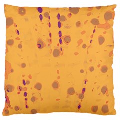 Orange Decor Large Cushion Case (one Side) by Valentinaart