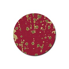 Elegant Art Rubber Coaster (round)  by Valentinaart