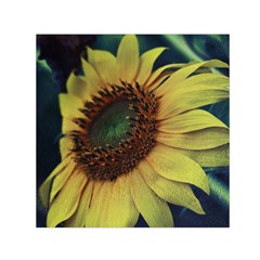 Sunflower Photography  Small Satin Scarf (square) by vanessagf