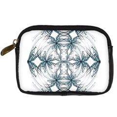 Mandala Blue And White Digital Camera Cases by vanessagf