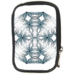 Mandala Blue And White Compact Camera Cases by vanessagf