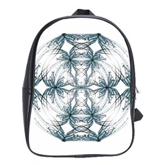 Mandala Blue And White School Bags(large) 