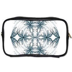 Mandala Blue And White Toiletries Bags