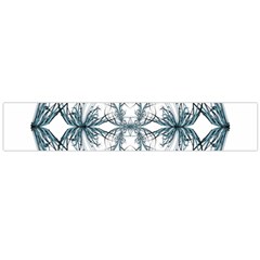 Mandala Blue And White Flano Scarf (large) by vanessagf