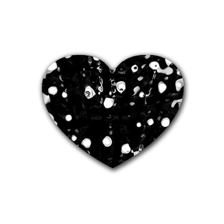 Black dream  Rubber Coaster (Heart) 