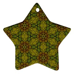 Camo Abstract Shell Pattern Ornament (star) 