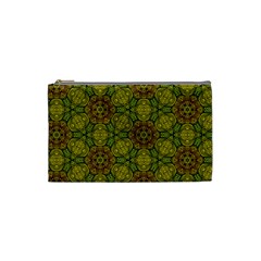 Camo Abstract Shell Pattern Cosmetic Bag (small)  by TanyaDraws