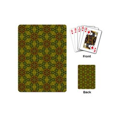 Camo Abstract Shell Pattern Playing Cards (mini)  by TanyaDraws