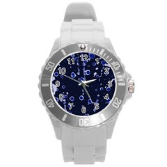 Blue Dream Round Plastic Sport Watch (l) by Valentinaart