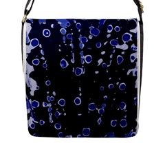 Blue Dream Flap Messenger Bag (l)  by Valentinaart