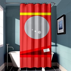 Cute Face Shower Curtain 36  X 72  (stall)  by Valentinaart