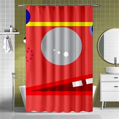 Cute Face Shower Curtain 48  X 72  (small)  by Valentinaart