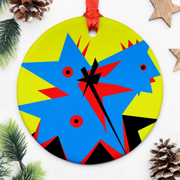 Clock Ornament (Round) 