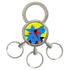 Clock 3-ring Key Chains by Valentinaart