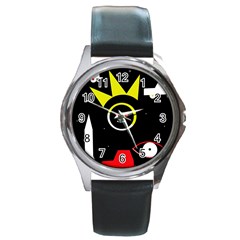 Stay Cool Round Metal Watch by Valentinaart