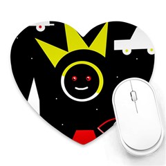 Stay Cool Heart Mousepads by Valentinaart