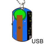 Growing  Dog Tag USB Flash (Two Sides)  Back