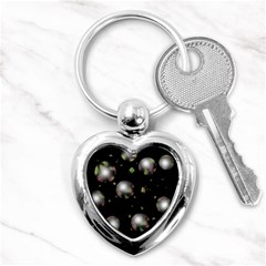 Silver Balls Key Chains (heart)  by Valentinaart