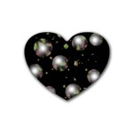 Silver balls Heart Coaster (4 pack)  Front