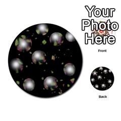 Silver Balls Multi-purpose Cards (round) 