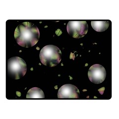 Silver Balls Fleece Blanket (small) by Valentinaart