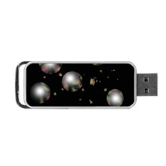 Silver Balls Portable Usb Flash (one Side) by Valentinaart