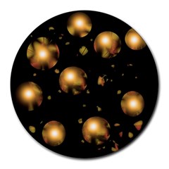 Golden balls Round Mousepads