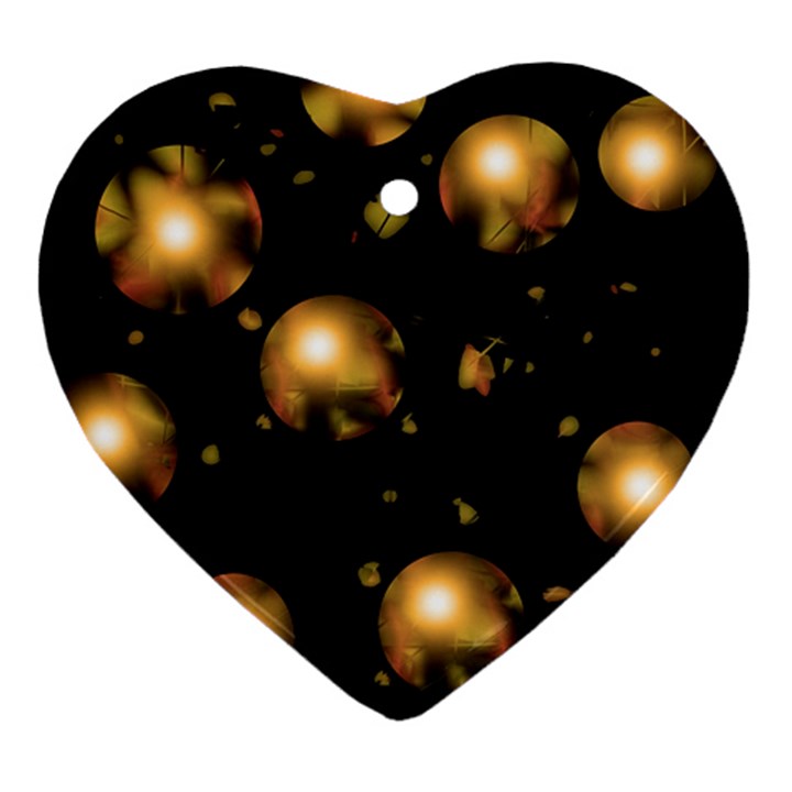 Golden balls Ornament (Heart) 