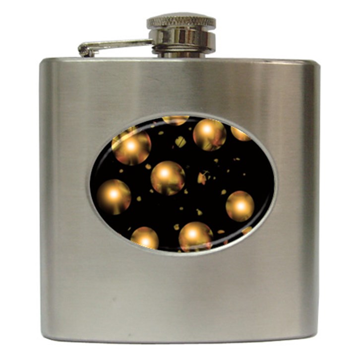 Golden balls Hip Flask (6 oz)