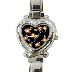 Golden balls Heart Italian Charm Watch