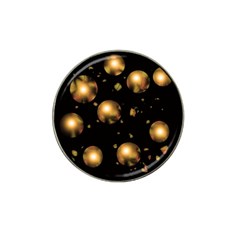 Golden balls Hat Clip Ball Marker (10 pack)