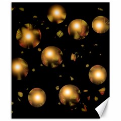 Golden balls Canvas 8  x 10 