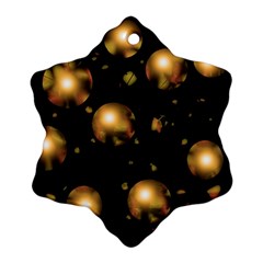 Golden balls Ornament (Snowflake) 