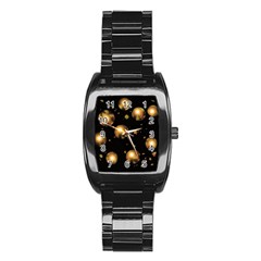 Golden balls Stainless Steel Barrel Watch