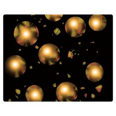 Golden balls Double Sided Flano Blanket (Medium) 