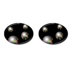 Silver Pearls Cufflinks (oval) by Valentinaart