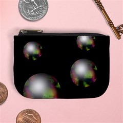 Silver Pearls Mini Coin Purses by Valentinaart