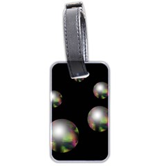 Silver Pearls Luggage Tags (two Sides) by Valentinaart