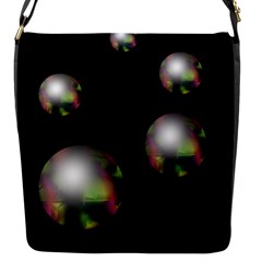 Silver Pearls Flap Messenger Bag (s) by Valentinaart