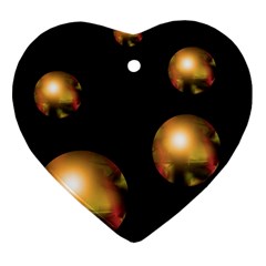 Golden Pearls Ornament (heart)  by Valentinaart