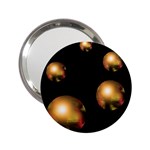 Golden pearls 2.25  Handbag Mirrors Front