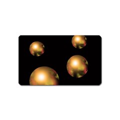 Golden Pearls Magnet (name Card) by Valentinaart